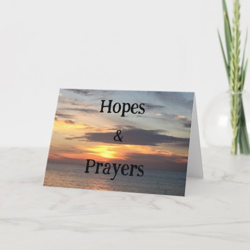 Hopes and Prayers Cancer Greeting Card