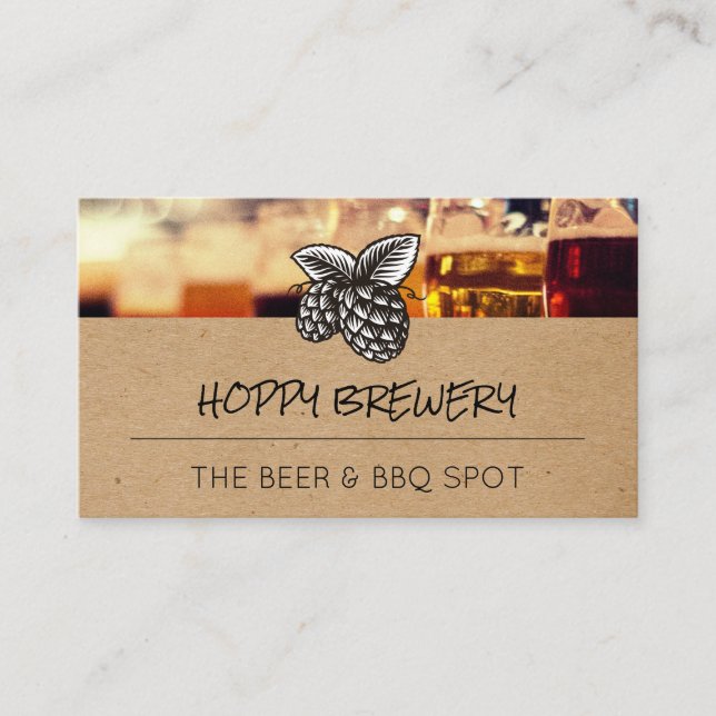 Hopes | Beers Background Business Card (Front)