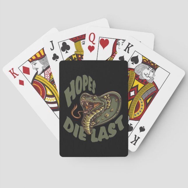 Hopes die last - COBRA SNAKE Poker Cards (Back)