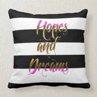Hopes & Dreams Pink Metallic Pillow
