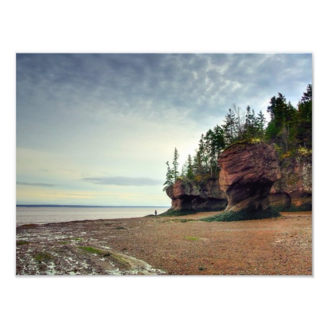 Hopewell Rocks New Brunswick Canada Photo Print (Front)
