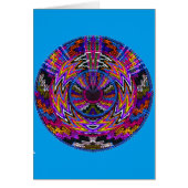 Hopi Healing Prayer Medicine Wheel Mandala Card (Front)