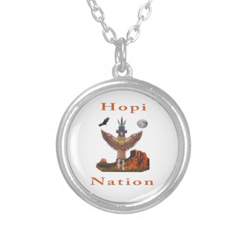 Hopi Indian  Silver Plated Necklace