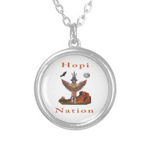 Hopi Nation Silver Plated Necklace