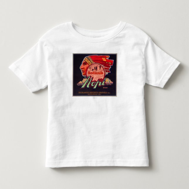 Hopi Orange LabelRedlands, CA Toddler T-shirt (Front)