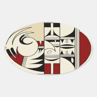 Hopi Pottery 01 Oval Sticker