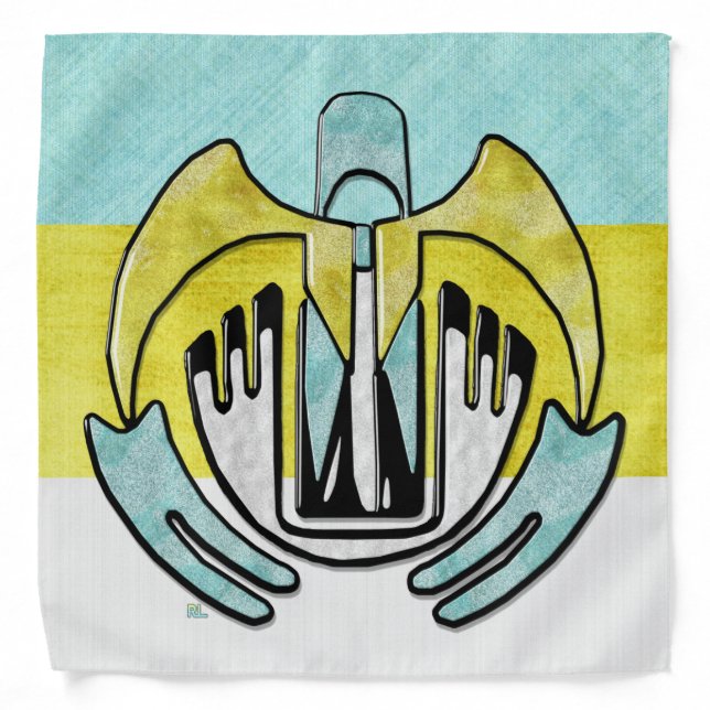 Hopi Pride Native American Tribal Bandana (Front)