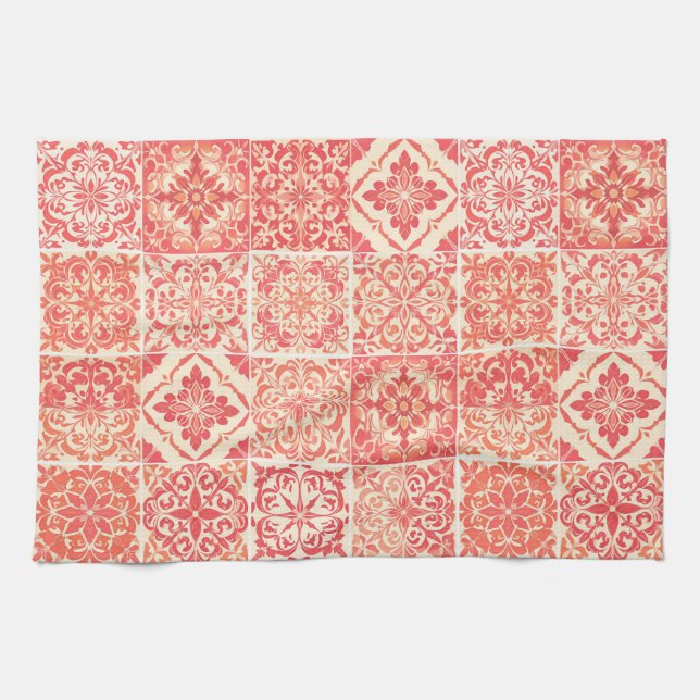 Hopia Orange Kitchen Towel (Horizontal)