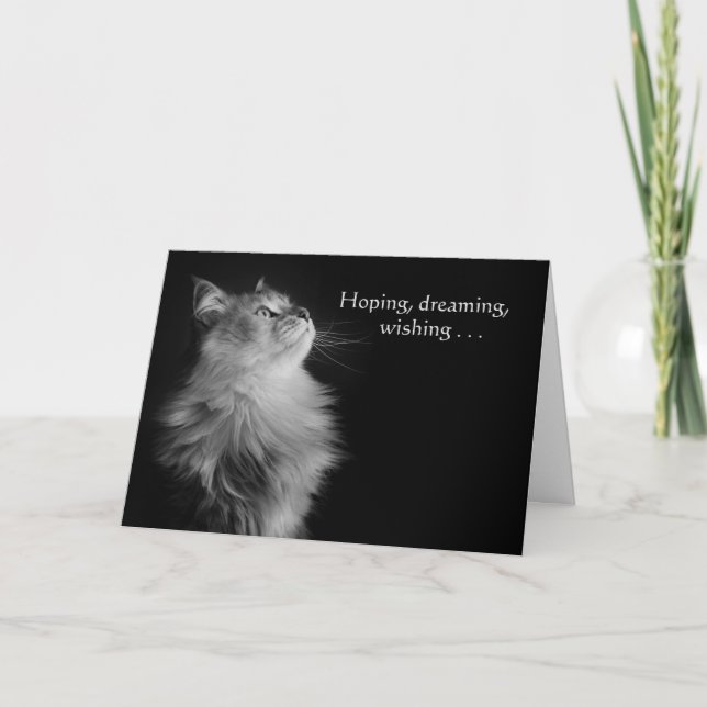Hoping, Dreaming, Wishing Birthday Card (Front)