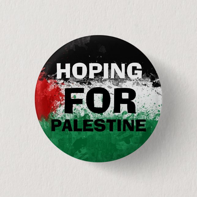 HOPING FOR PALESTINE Button  (Front)