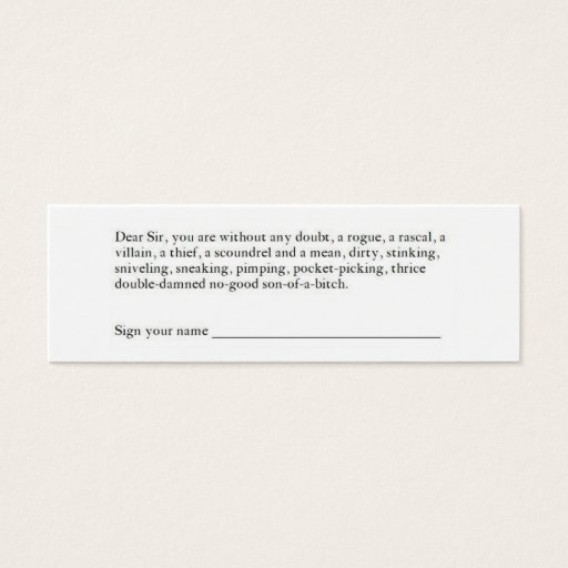Customizable Hopkin's Card Business Card Template