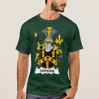 Hopkins Coat of Arms Family Crest  T-Shirt
