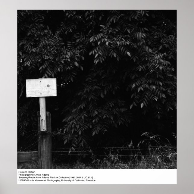 Hopland Station by Ansel Adams Poster (Front)