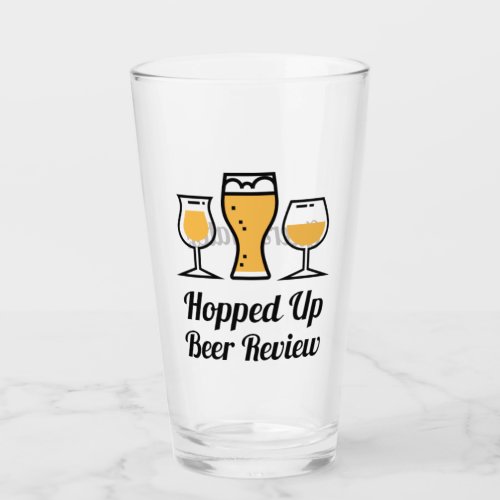 Hopped Up Beer Review Cheers Mates Pint Glass