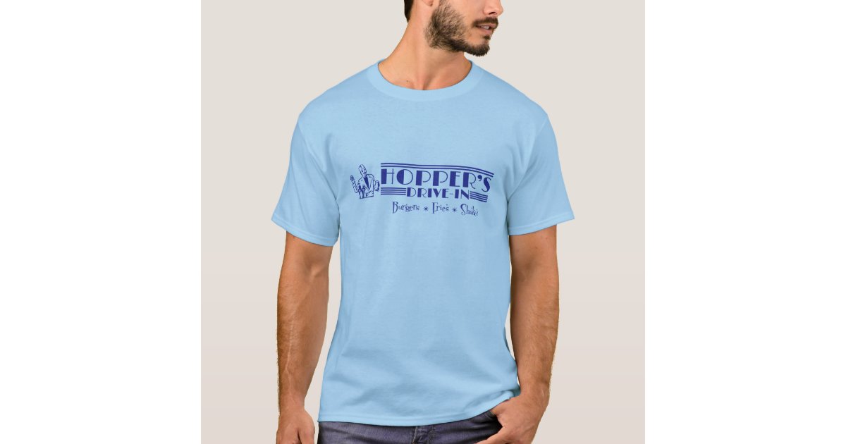 Hopper's Drive in Blue TShirt Zazzle