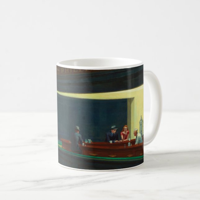 Hopper's Nighthawks Coffee Mug (Front Right)