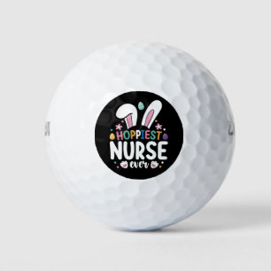 Hoppiest Nurse Ever Easter Bunny Eggs Golf Balls