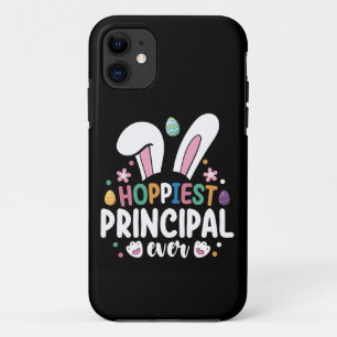 Hoppiest Principal Ever School Easter Bunny Eggs iPhone 11 Case