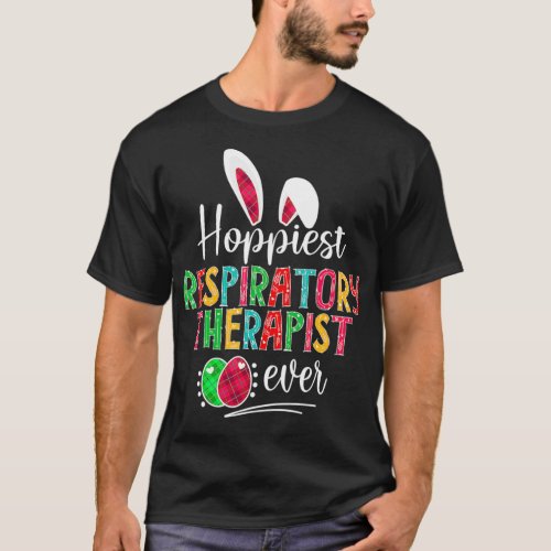 Hoppiest Respiratory Therapist Ever Bunny Ears T_Shirt