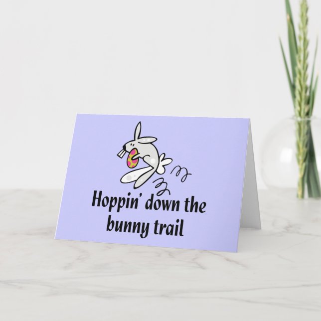 Hoppin' Down The Bunny Trail Holiday Card (Front)