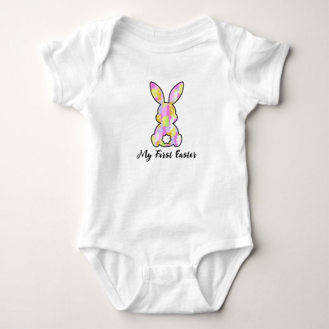 Hoppin' Into My First Easter Baby Bodysuit (Front)