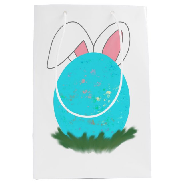 Hopping down the Bunny trail! Medium Gift Bag (Front)