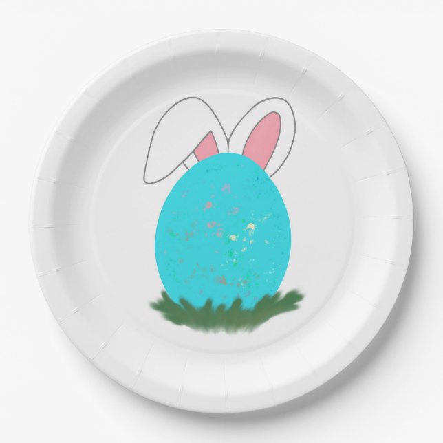 Hopping down the Bunny trail! Paper Plates (Front)