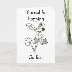 HOPPING SO FAST TO SAY HOPPY EASTER TO "YOU" HOLIDAY CARD
