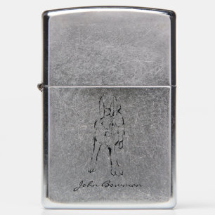 Hopping Wild Rabbit / Personalized Name Zippo Lighter