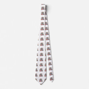 "Hoppy" 4th of July Independence Day Frogs Design Neck Tie
