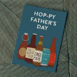 Hoppy Beer Father's Day Card<br><div class="desc">Wish him Hoppy Father's Day with this delightfully illustrated beer collection greeting card. Dads love a good pun and we love dad!</div>