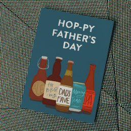 Hoppy Beer Father&#39;s Day Card