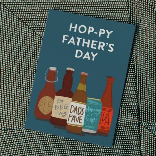 Hoppy Beer Fathers Day Card