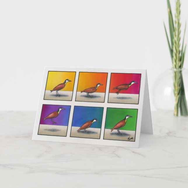 Hoppy bird-day! card (Front)