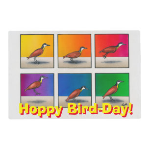 Hoppy bird-day! placemat