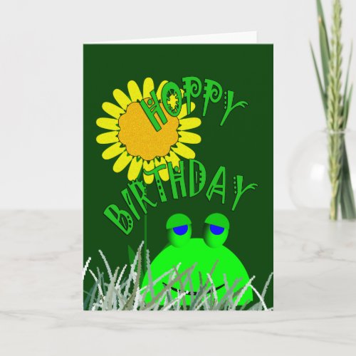 Hoppy Birthday Card