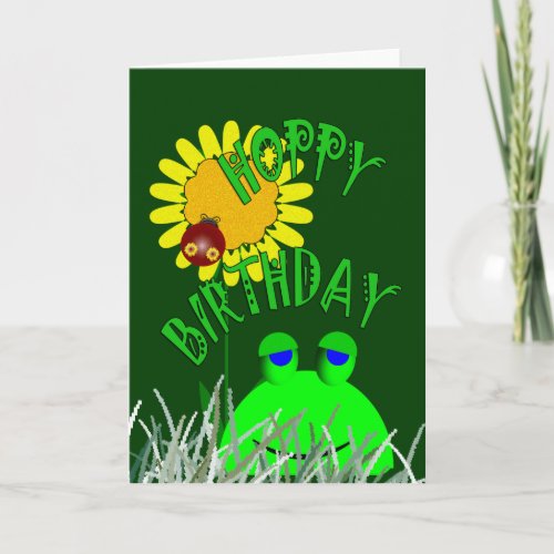 Hoppy Birthday Card