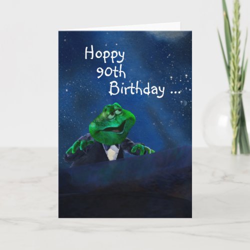 Hoppy Birthday on Piano Card