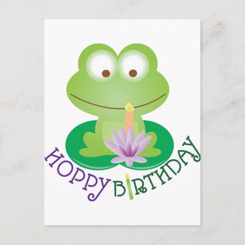 Hoppy Birthday Postcard