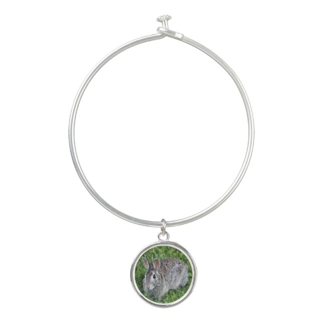 Hoppy bunny  bangle bracelet (Front)