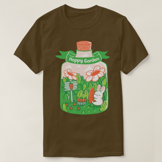 Hoppy Bunny Garden by Tobe Fonseca T-Shirt (Design Front)