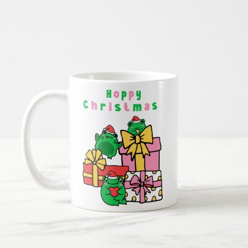 Hoppy Christmas Funny Frog Xmas Gift  Coffee Mug
