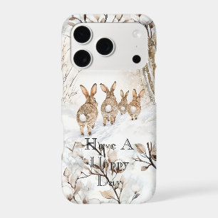 Hoppy Day Bunny Rabbits   iPhone 17 Pro Case