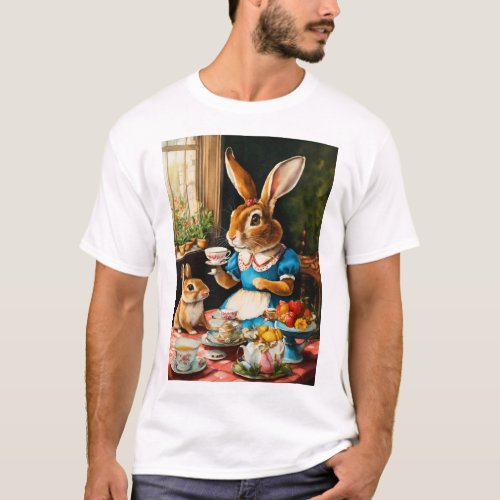 Hoppy Days Rabbit Inspired T_Shirt T_Shirt