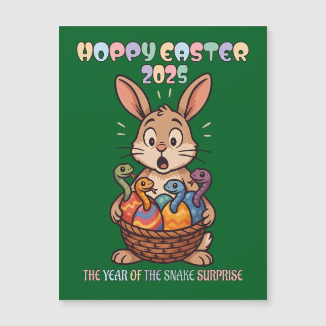 Hoppy Easter 2025: The Year of the Snake Surprise! (Front)