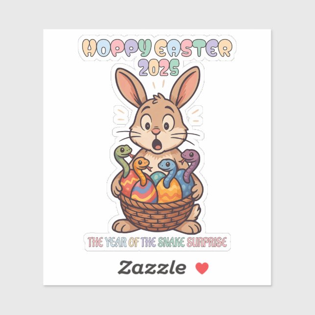Hoppy Easter 2025: The Year of the Snake Surprise! Sticker (Sheet)