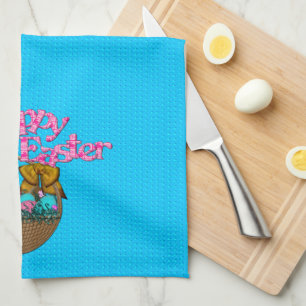 Hoppy Easter Basket Towel