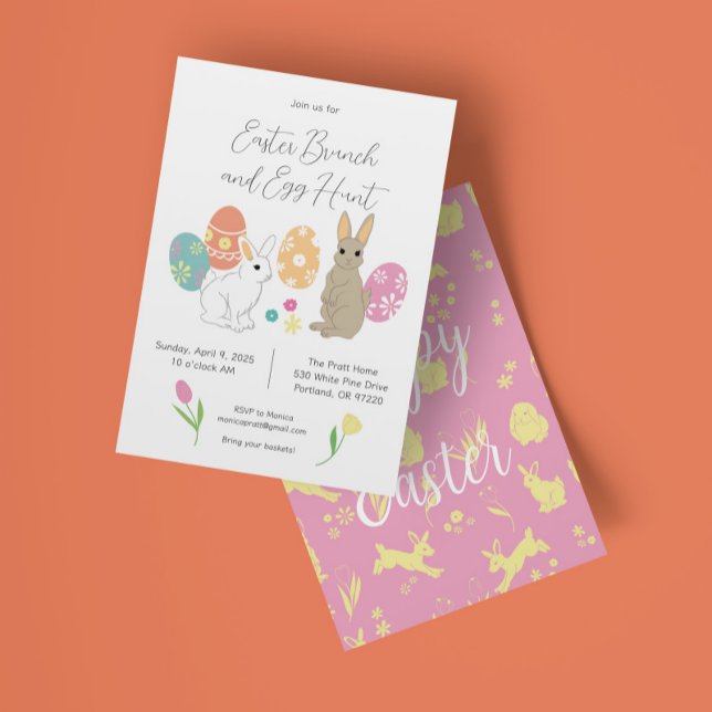 Hoppy Easter bruch and egg hunt Invitation (Creator Uploaded)