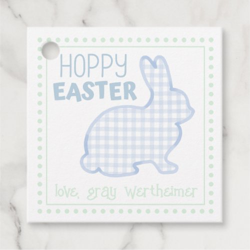 Hoppy Easter Bunny Boys Gift Tags