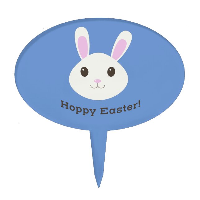 Hoppy Easter Bunny Cake Topper (Front)
